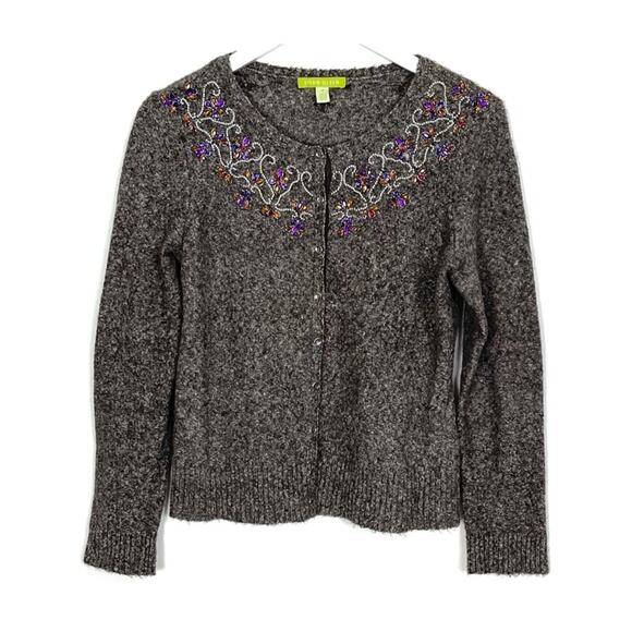Sigrid Olsen Beaded Cardigan - Picture 1 of 12